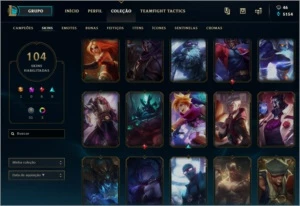 CONTA NO LOL COM MT SKIN/CAMPEAO - League of Legends