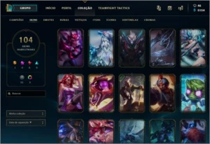 CONTA NO LOL COM MT SKIN/CAMPEAO - League of Legends