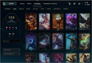 CONTA NO LOL COM MT SKIN/CAMPEAO - League of Legends