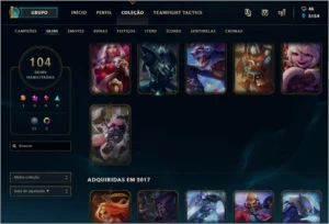 CONTA NO LOL COM MT SKIN/CAMPEAO - League of Legends