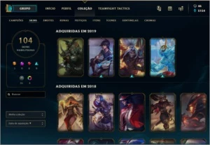 CONTA NO LOL COM MT SKIN/CAMPEAO - League of Legends