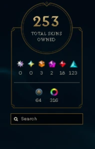 Conta lvl 901 - FULL ACESSO - Ano 2013 - Platina - All Champ - League of Legends LOL
