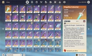 F2P 6x5* com constelação + Arma 5* - Genshin Impact
