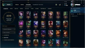 Conta Ouro 3, com 122 campeoes,47 skins e 148 icones - League of Legends LOL