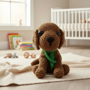 Cachorrinho Marrom em Amigurumi - Artesanato e Personalizados