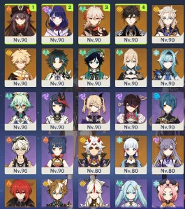 Conta Genshin Impact Ar 59 - 46 Personagens - Raiden C2