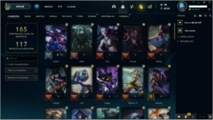 conta platina 4 bom estado - League of Legends LOL