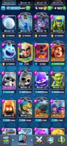 Clash Royale - 6561 Troféus - Level 54 - Torre 15 - Arena 18