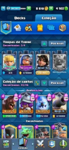 Clash Royale - 6561 Troféus - Level 54 - Torre 15 - Arena 18