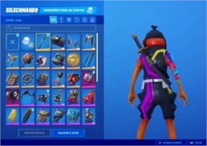 Conta Fortnite com Ikonic, Marshmello, Foice, Salve o Mundo