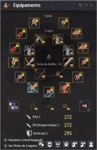 Archer 272/295 Conta P2W com Barraca, Pets e Trajes - Black Desert
