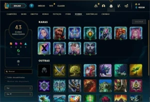 Conta ouro 4 com 25 Champs e 1 Skin + 13 Fragmentos - League of Legends LOL