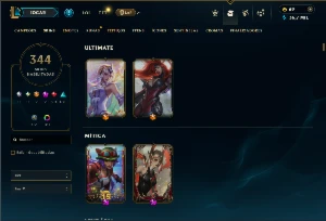 Platina 4 com TODOS os champs e 344 Skins ( JG / ADC ) - League of Legends LOL