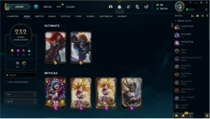 CONTA LOL BRONZE 1 232 SKINS+PASSE TFT/ CONTA NFA - League of Legends