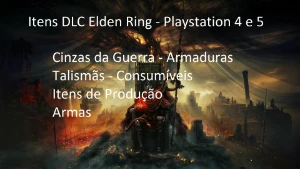 Itens DLC Elden Ring Playstation 4 e 5