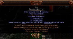 POE 2 HH Headhunter - Runes of Aldur