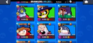 Conta Brawl stars 49 Brawl, muitas skins.