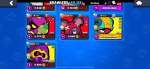 Conta Brawl stars 49 Brawl, muitas skins.