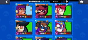 Conta Brawl stars 49 Brawl, muitas skins.