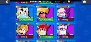 Conta Brawl stars 49 Brawl, muitas skins.