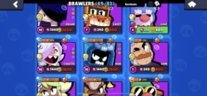 Conta Brawl stars 49 Brawl, muitas skins.