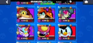 Conta Brawl stars 49 Brawl, muitas skins.