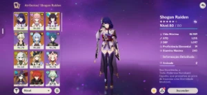 Conta Genshin Iniciante Com Columbina + Raiden + Navia - Genshin Impact