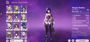 Conta Genshin Iniciante Com Columbina + Raiden + Navia - Genshin Impact