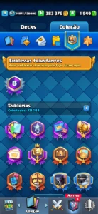 Conta antiga Clash Royale