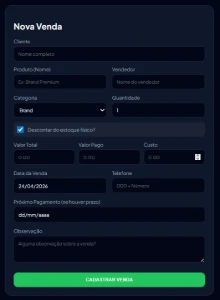 SaaS Controlador de Vendas - Sites, Lojas e Sistemas Prontos Sites e Scripts