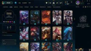 SEM ELO - lv 369 e todos os Champs e 208 Skins (JG / MID) - League of Legends LOL