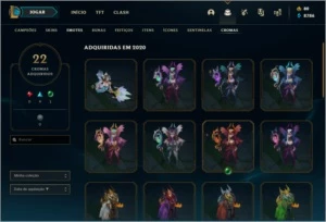 CONTA LOL DIAMANTE 3 -275 skins - League of Legends