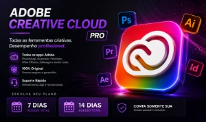 Adobe Creative Cloud Pro - Todos Os Apps - Conta Exclusiva - Assinaturas e Premium
