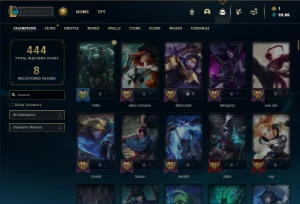 Prata 4 com TODOS os champs e 207 Skins + 13 Prestigios - League of Legends LOL