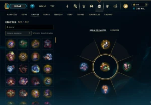 Vendo conta league of legends todos os campeões 396 skins LOL