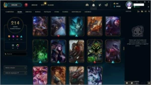 Conta LOL desde 2013 com 214 skins e muito mais - League of Legends