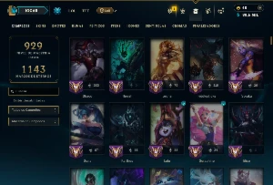 Platina 3 com TODOS os Champs e 312 Skins ( SUP / JG ) - League of Legends LOL