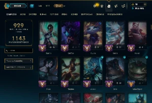 Platina 3 com TODOS os Champs e 312 Skins ( SUP / JG ) - League of Legends LOL