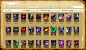 Conta League Of Legends GOLD / 99 SKINS / TODOS CHAMPS LOL