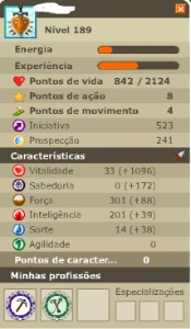 Vendo Conta Com Sadida Lvl 189 Serv Boon - Dofus