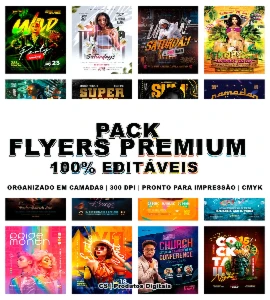 Pack de Flyers Premium 100% Editáveis 2025