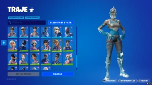 Conta Fortnite com 210 skins, picaretas skins e danças old