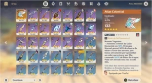 GENSHIN IMPACT AR47 - DILUC + VENTI + Atlas + Arma Passe