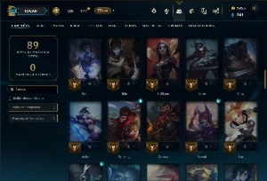 Diamante 2 com 85 Champs e 11 Skins +2k de RP - League of Legends LOL