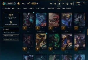 Diamante 2 com 85 Champs e 11 Skins +2k de RP - League of Legends LOL