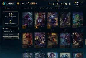 Diamante 2 com 85 Champs e 11 Skins +2k de RP - League of Legends LOL