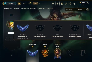 Diamante 2 com 85 Champs e 11 Skins +2k de RP - League of Legends LOL