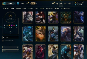 Unranked com 115 Champs e 52 Skins ( ADC / SUP ) - League of Legends LOL