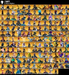 Conta com 758 skins paradgima og vários bundles salve mundo - Fortnite