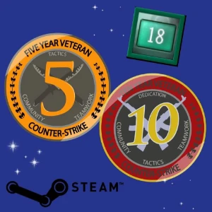 Conta Steam Antiga Com Medalhas De 5 A  19 Anos Csgo